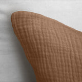 100% Cotton Muslin Duvet Cover Set Mousseline | Terracotta | King - 240cm (W) x 200/220cm (L) - The Bedding & Blankets Store
