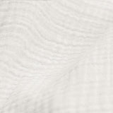 100% Cotton Muslin Duvet Cover Set Mousseline | White | Single Long - 140cm (W) x 200/220cm (L) - The Bedding & Blankets Store
