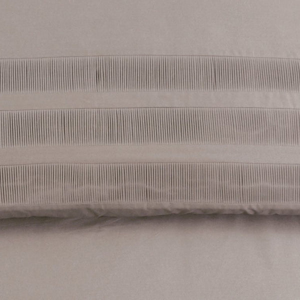 100% Cotton Percale Duvet Cover Set Bali | Taupe | King Long - 240cm (W) x 220cm (L) - The Bedding & Blankets Store