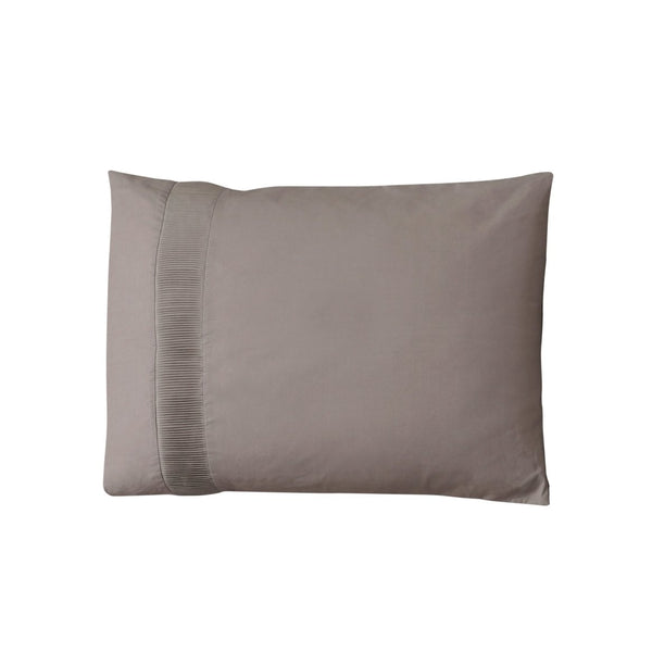 100% Cotton Percale Duvet Cover Set Bali | Taupe | King Long - 240cm (W) x 220cm (L) - The Bedding & Blankets Store