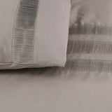 100% Cotton Percale Duvet Cover Set Bali | Taupe | King Long - 240cm (W) x 220cm (L) - The Bedding & Blankets Store