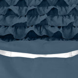 100% Cotton Percale Duvet Cover Set Cyprus | Blue | King Long - 240cm (W) x 220cm (L) - The Bedding & Blankets Store