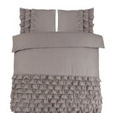 100% Cotton Percale Duvet Cover Set Cyprus | Taupe | Double - 200cm (W) x 220cm (L) - The Bedding & Blankets Store