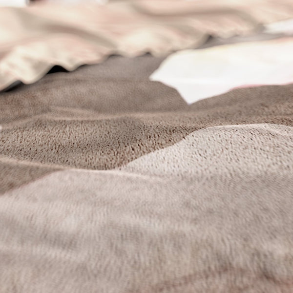 100% Cotton Sateen Duvet Cover Set Alicia | Old Pink | Single - 140cm (W) x 220cm (L) - The Bedding & Blankets Store