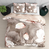 100% Cotton Sateen Duvet Cover Set Alicia | Old Pink | Single - 140cm (W) x 220cm (L) - The Bedding & Blankets Store