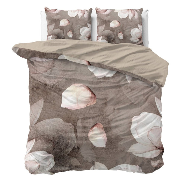 100% Cotton Sateen Duvet Cover Set Alicia | Old Pink | Single - 140cm (W) x 220cm (L) - The Bedding & Blankets Store