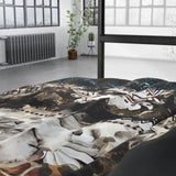 100% Cotton Sateen Duvet Cover Set Aluna | Multicolour | Double - 200cm (W) x 220cm (L) - The Bedding & Blankets Store