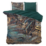 100% Cotton Sateen Duvet Cover Set Apollo | Taupe | Single - 140cm (W) x 220cm (L) - The Bedding & Blankets Store