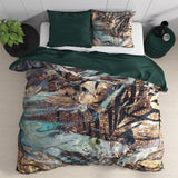 100% Cotton Sateen Duvet Cover Set Apollo | Taupe | Single - 140cm (W) x 220cm (L) - The Bedding & Blankets Store