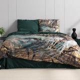 100% Cotton Sateen Duvet Cover Set Apollo | Taupe | Single - 140cm (W) x 220cm (L) - The Bedding & Blankets Store