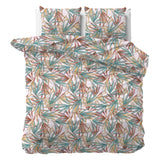 100% Cotton Sateen Duvet Cover Set Aster | Multicolour | Single - 140cm (W) x 220cm (L) - The Bedding & Blankets Store