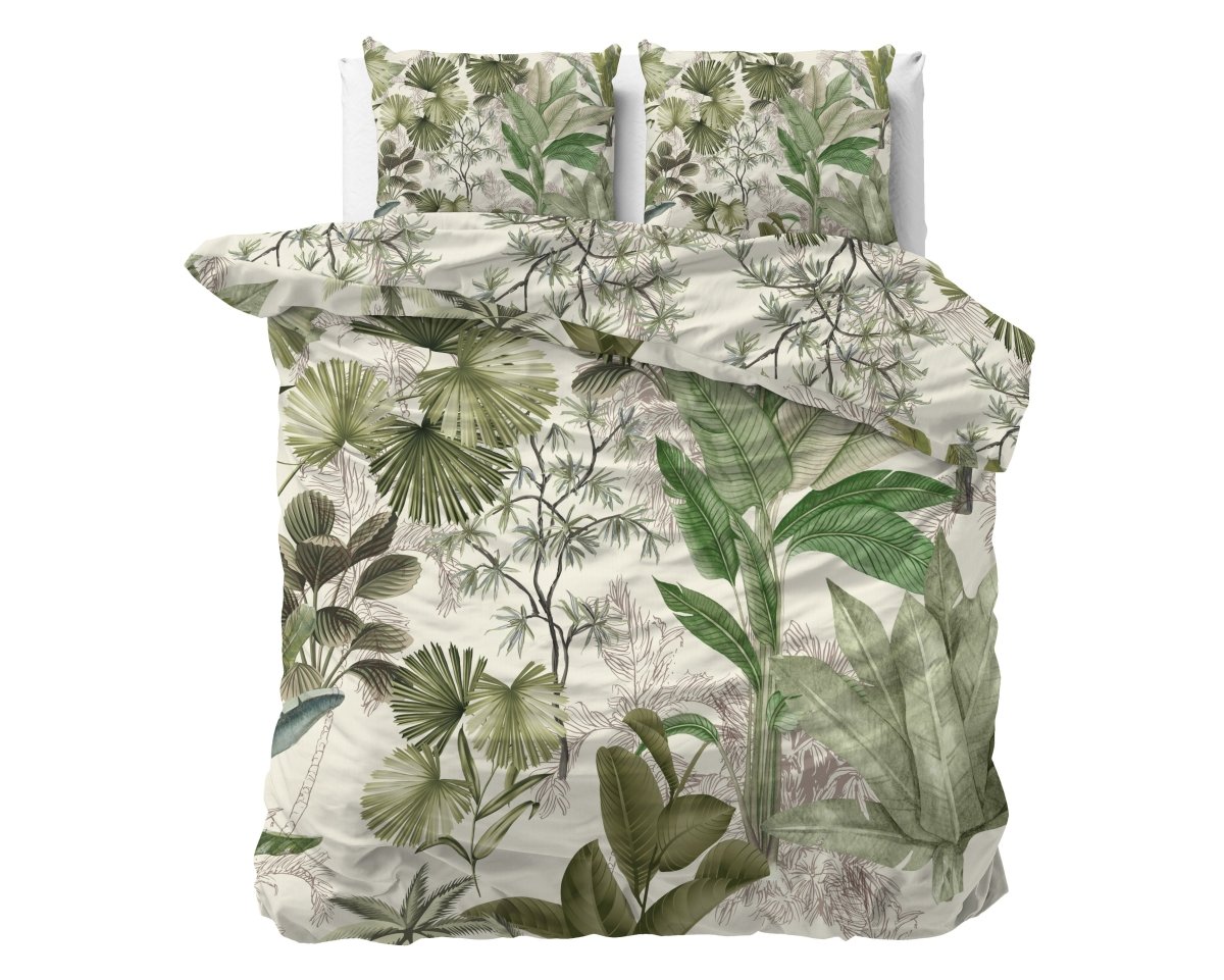 100% Cotton Sateen Duvet Cover Set Ayana | White | Single - 140cm (W) x 220cm (L) - The Bedding & Blankets Store