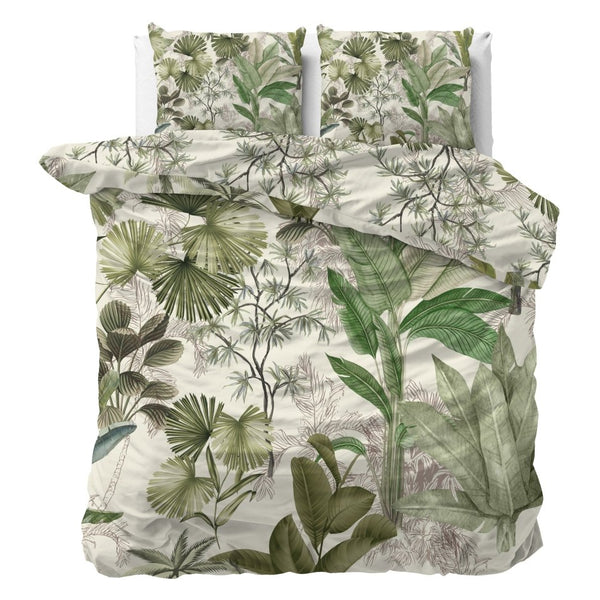 100% Cotton Sateen Duvet Cover Set Ayana | White | Single - 140cm (W) x 220cm (L) - The Bedding & Blankets Store