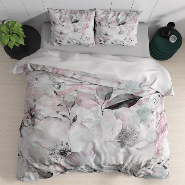 100% Cotton Sateen Duvet Cover Set Bill | White | Single - 140cm (W) x 220cm (L) - The Bedding & Blankets Store
