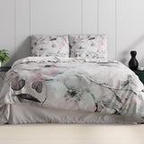 100% Cotton Sateen Duvet Cover Set Bill | White | Single - 140cm (W) x 220cm (L) - The Bedding & Blankets Store