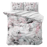 100% Cotton Sateen Duvet Cover Set Bill | White | Single - 140cm (W) x 220cm (L) - The Bedding & Blankets Store