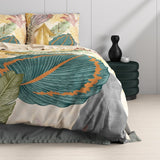 100% Cotton Sateen Duvet Cover Set Daisy | Multicolour | Single - 140cm (W) x 220cm (L) - The Bedding & Blankets Store