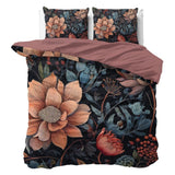 100% Cotton Sateen Duvet Cover Set Denia | Multicolour | Single - 140cm (W) x 220cm (L) - The Bedding & Blankets Store