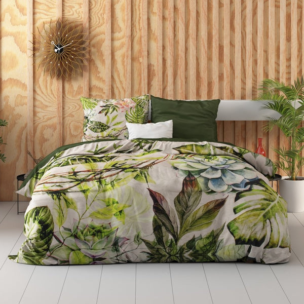 100% Cotton Sateen Duvet Cover Set Destiny | White | Single - 140cm (W) x 220cm (L) - The Bedding & Blankets Store