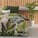100% Cotton Sateen Duvet Cover Set Destiny | White | Single - 140cm (W) x 220cm (L) - The Bedding & Blankets Store