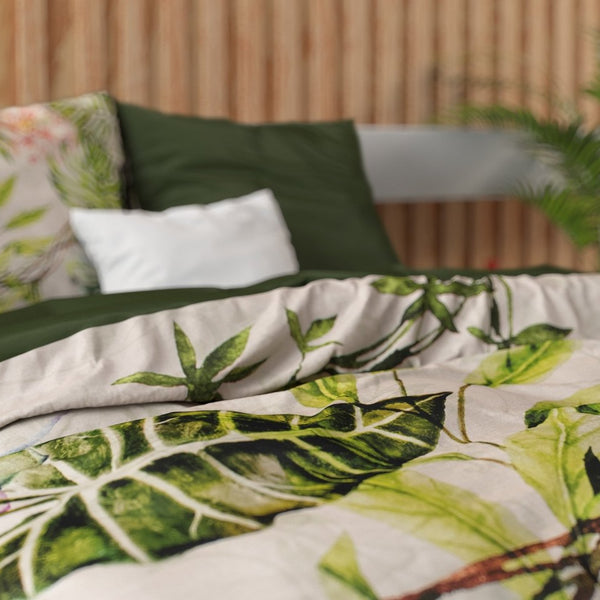 100% Cotton Sateen Duvet Cover Set Destiny | White | Single - 140cm (W) x 220cm (L) - The Bedding & Blankets Store