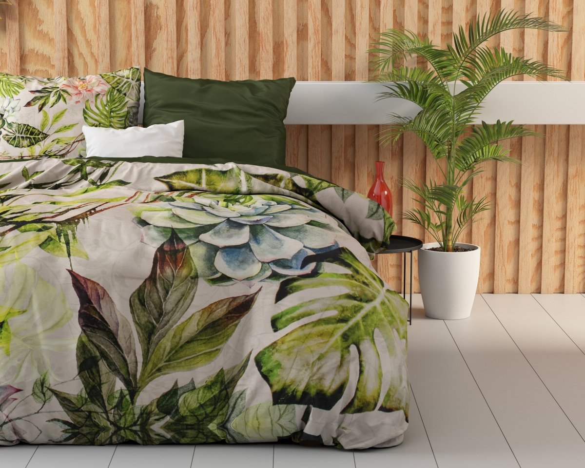 100% Cotton Sateen Duvet Cover Set Destiny | White | Single - 140cm (W) x 220cm (L) - The Bedding & Blankets Store
