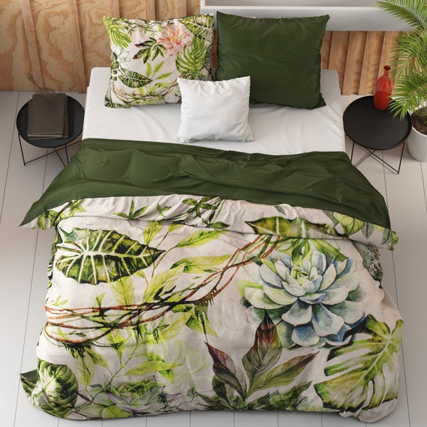 100% Cotton Sateen Duvet Cover Set Destiny | White | Single - 140cm (W) x 220cm (L) - The Bedding & Blankets Store