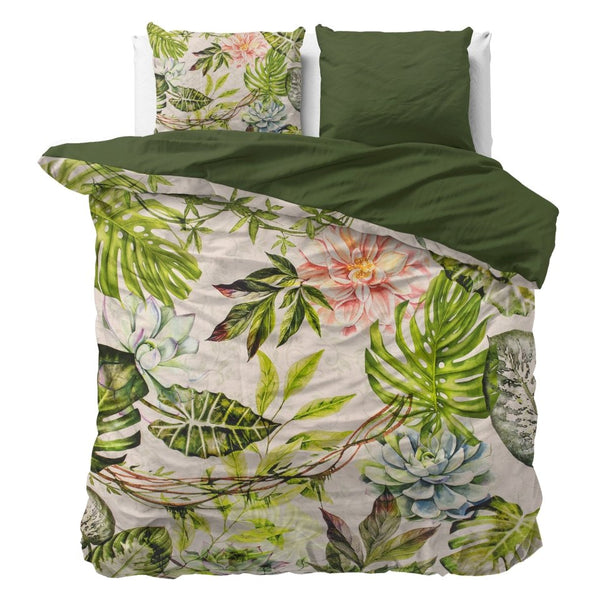 100% Cotton Sateen Duvet Cover Set Destiny | White | Single - 140cm (W) x 220cm (L) - The Bedding & Blankets Store