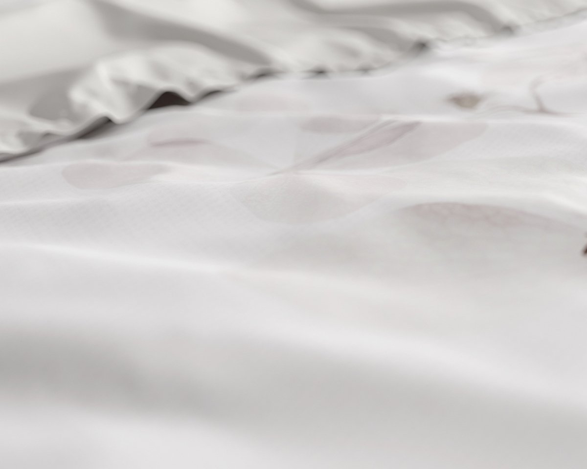 100% Cotton Sateen Duvet Cover Set Dira | White | Single - 140cm (W) x 220cm (L) - The Bedding & Blankets Store