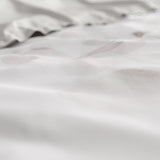 100% Cotton Sateen Duvet Cover Set Dira | White | Single - 140cm (W) x 220cm (L) - The Bedding & Blankets Store