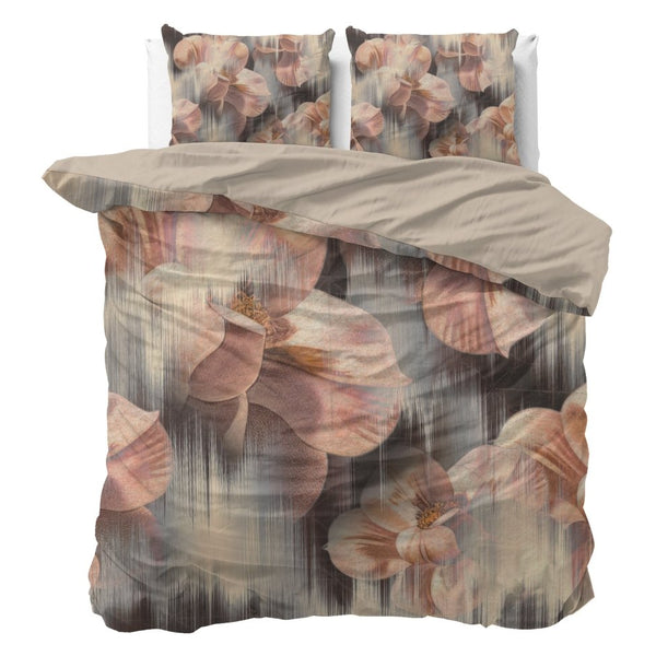 100% Cotton Sateen Duvet Cover Set Dreamy | Sand | Single - 140cm (W) x 220cm (L) - The Bedding & Blankets Store