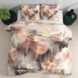 100% Cotton Sateen Duvet Cover Set Dreamy | Sand | Single - 140cm (W) x 220cm (L) - The Bedding & Blankets Store