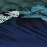 100% Cotton Sateen Duvet Cover Set Edvard | Blue | Single - 140cm (W) x 220cm (L) - The Bedding & Blankets Store