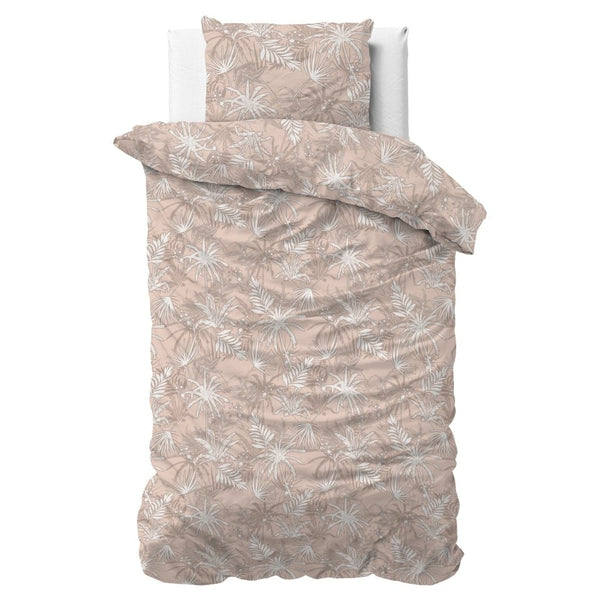 100% Cotton Sateen Duvet Cover Set Floor | White | Single - 140cm (W) x 220cm (L) - The Bedding & Blankets Store