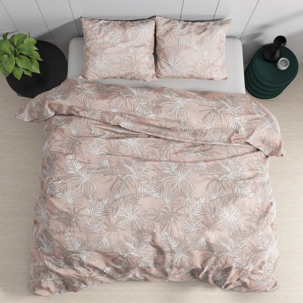 100% Cotton Sateen Duvet Cover Set Floor | White | Single - 140cm (W) x 220cm (L) - The Bedding & Blankets Store