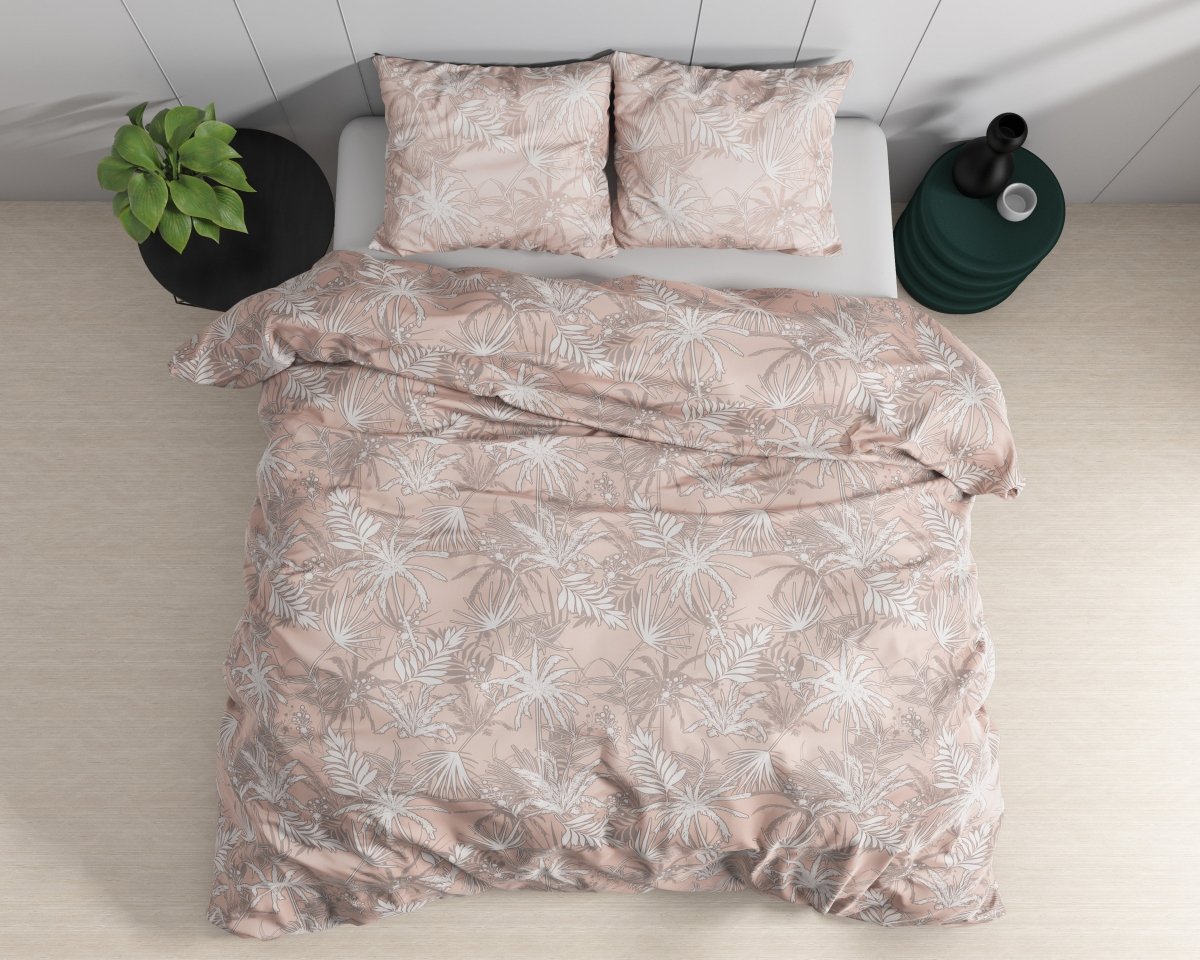 100% Cotton Sateen Duvet Cover Set Floor | White | Single - 140cm (W) x 220cm (L) - The Bedding & Blankets Store