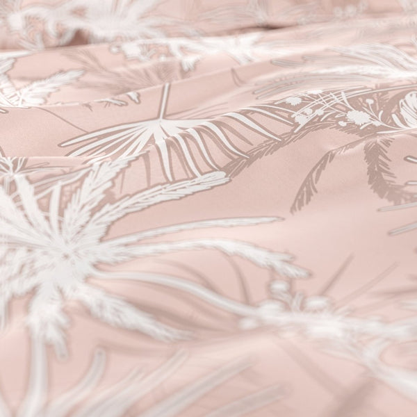 100% Cotton Sateen Duvet Cover Set Floor | White | Single - 140cm (W) x 220cm (L) - The Bedding & Blankets Store