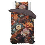 100% Cotton Sateen Duvet Cover Set Flower Artistic | Multicolour | Single - 140cm (W) x 220cm (L) - The Bedding & Blankets Store