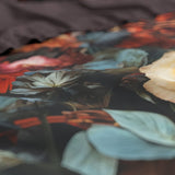 100% Cotton Sateen Duvet Cover Set Flower Artistic | Multicolour | Single - 140cm (W) x 220cm (L) - The Bedding & Blankets Store