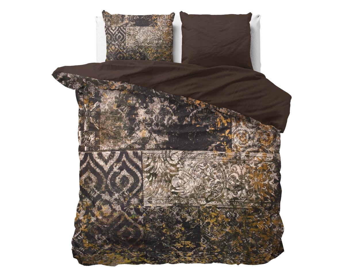 100% Cotton Sateen Duvet Cover Set Granite | Black | Double - 200cm (W) x 220cm (L) - The Bedding & Blankets Store