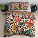 100% Cotton Sateen Duvet Cover Set Ida | Multicolour | Single - 140cm (W) x 220cm (L) - The Bedding & Blankets Store