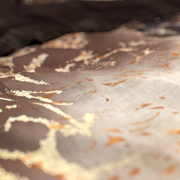 100% Cotton Sateen Duvet Cover Set Inferno | Taupe | Single - 140cm (W) x 220cm (L) - The Bedding & Blankets Store