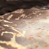 100% Cotton Sateen Duvet Cover Set Inferno | Taupe | Single - 140cm (W) x 220cm (L) - The Bedding & Blankets Store