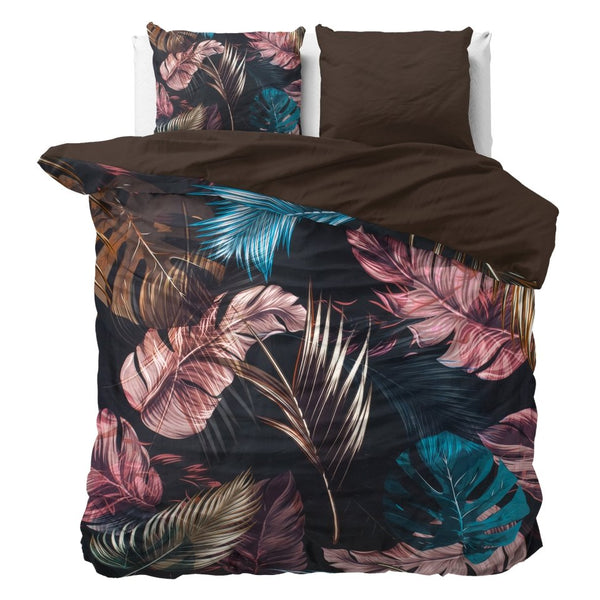 100% Cotton Sateen Duvet Cover Set Isabella | Black | Single - 140cm (W) x 220cm (L) - The Bedding & Blankets Store