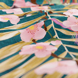 100% Cotton Sateen Duvet Cover Set Kamala | Botanical Green | Single - 140cm (W) x 220cm (L) - The Bedding & Blankets Store