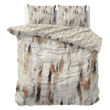 100% Cotton Sateen Duvet Cover Set Malvina | Blush Beige | Single - 140cm (W) x 220cm (L) - The Bedding & Blankets Store