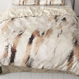 100% Cotton Sateen Duvet Cover Set Malvina | Blush Beige | Single - 140cm (W) x 220cm (L) - The Bedding & Blankets Store