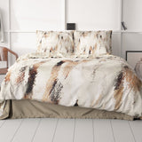 100% Cotton Sateen Duvet Cover Set Malvina | Blush Beige | Single - 140cm (W) x 220cm (L) - The Bedding & Blankets Store