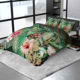 100% Cotton Sateen Duvet Cover Set Mentha | Multicolour | Single - 140cm (W) x 220cm (L) - The Bedding & Blankets Store