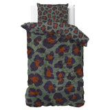 100% Cotton Sateen Duvet Cover Set Mia | Green | Single - 140cm (W) x 220cm (L) - The Bedding & Blankets Store
